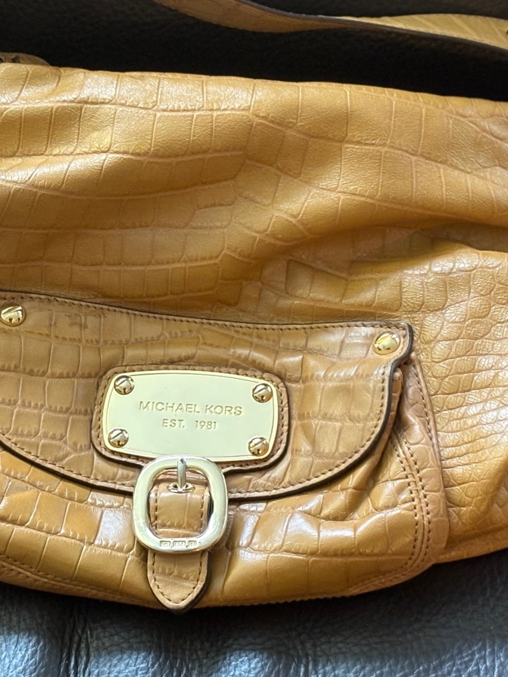 Michael Kors caramel handbag